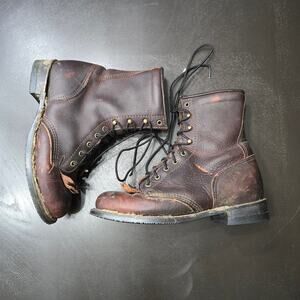 Double H Lacer 9300 Roper Kiltie Leather Boots Women's Size 8.5